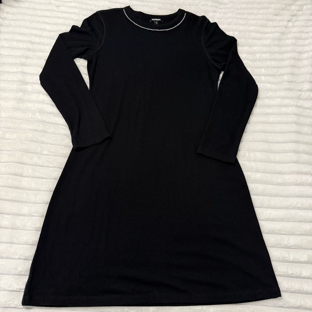 Express Black Long Sleeve Dress